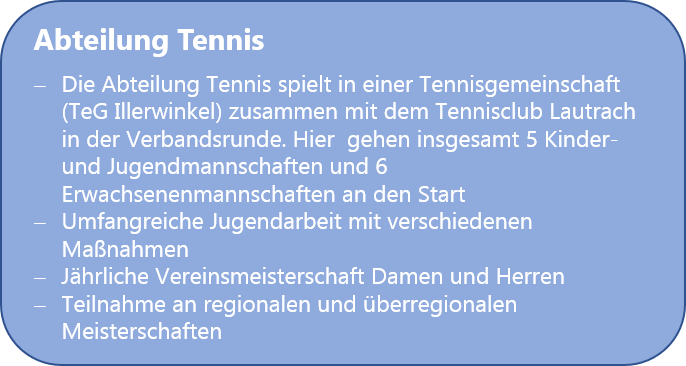 Sportangebot Tennis